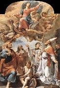 Ubaldo Gandolfi The Madonna in the glory with holy Spain oil painting artist